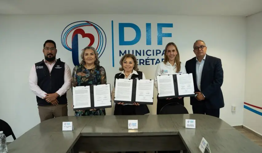 Lee más sobre el artículo Firma DIF Municipal convenio con USEBEQ para promover respeto hacia personas adultas mayores