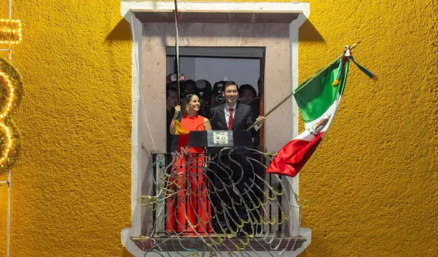 Lee más sobre el artículo Rodrigo Monsalvo encabezó ceremonia del Grito de Independencia en La Cañada