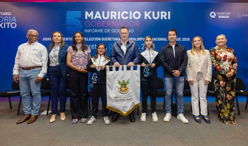 Lee más sobre el artículo Abandera Kuri a selección queretana para la Paralimpiada Nacional