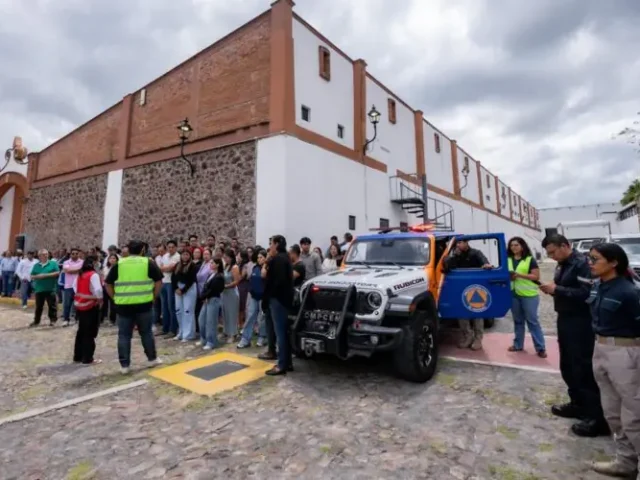 El Marqués fortalece cultura de prevención con macrosimulacro en Centro Municipal
