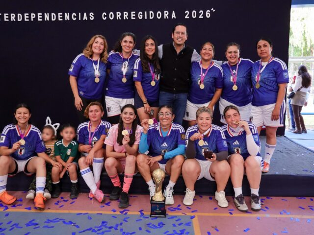 Chepe Guerrero premia a ganadores del Torneo Interdependencias Corregidora 2026