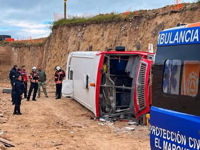 IMSS continúa atendiendo a 6 lesionados por accidente en obra del tren México-Querétaro