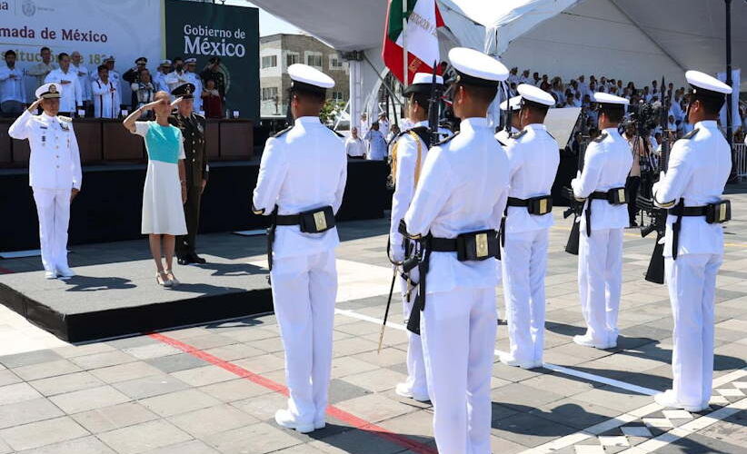 Lee más sobre el artículo Celebra Sheinbaum en Veracruz el 205 aniversario de la Armada de México